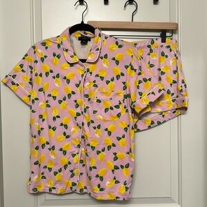 J. Crew Pajama Shorts Set - Lemon